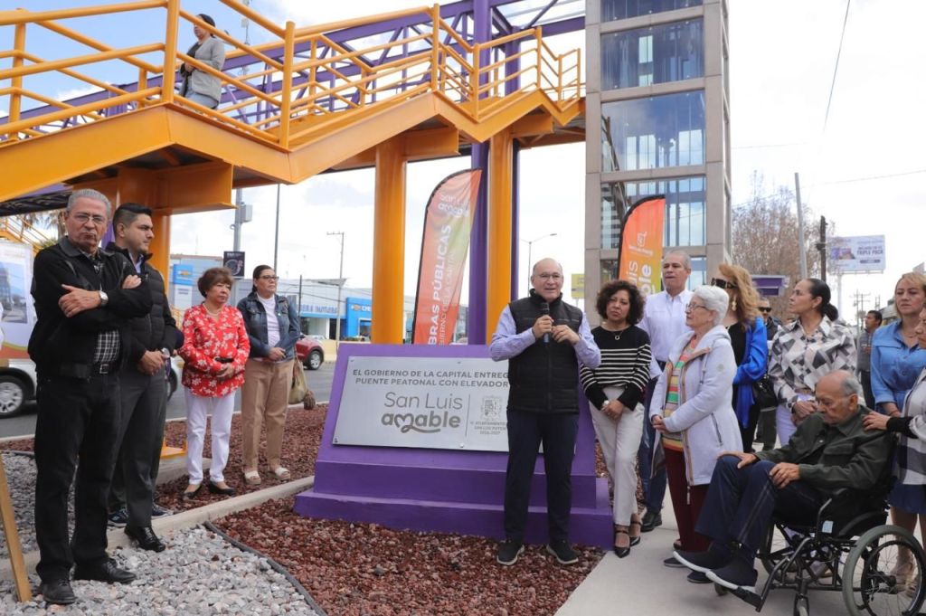 ALCALDE ENRIQUE GALINDO INAGURO EL PRIMER PUENTE INCLUSIVO CON&nbsp;ELEVADOR