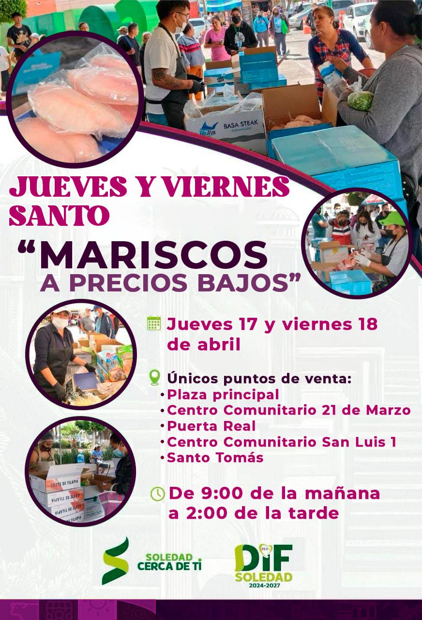 DIF MUNICIPAL DE SOLEDAD OFRECERÁ VENTA DE PESCADOS A PRECIOS ACCESIBLES, ESTE JUEVES Y&nbsp;VIERNES