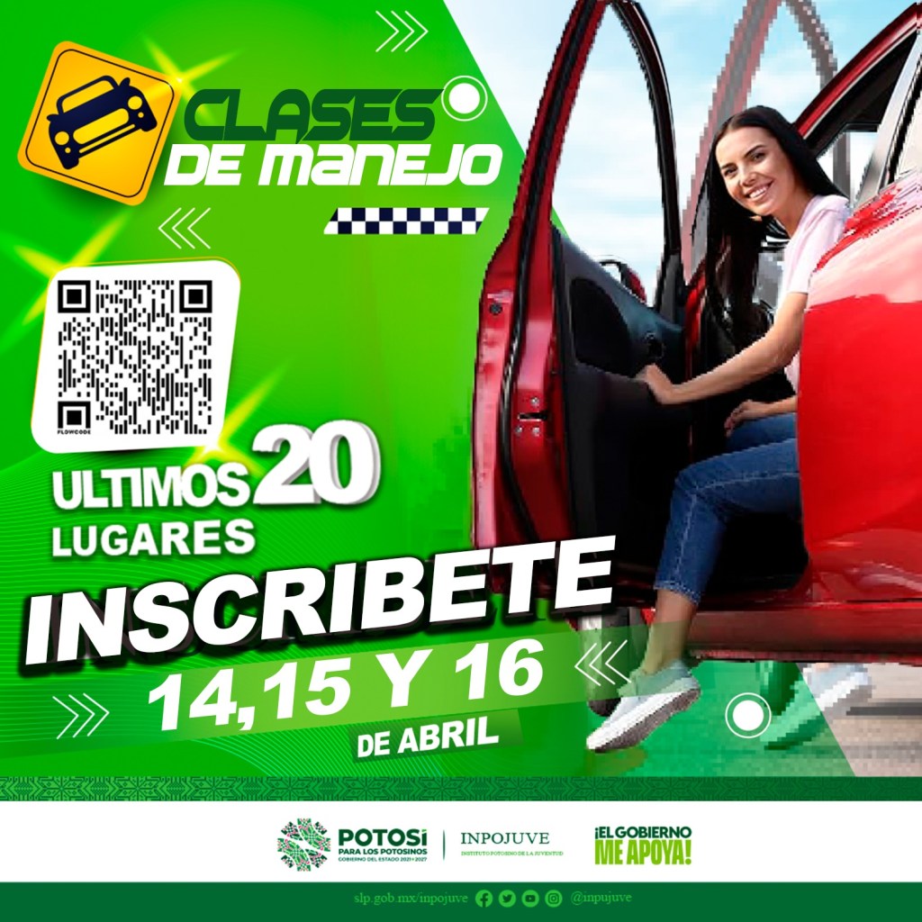 GOBIERNO ESTATAL INVITA A JÓVENES A CURSO DE MANEJO