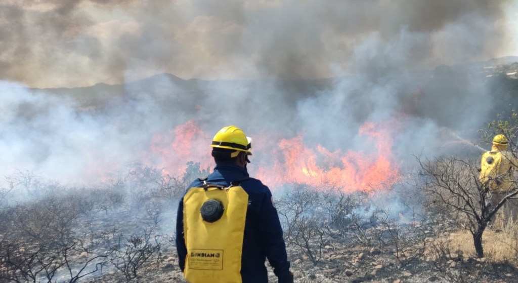 COMITÉ DEL MANEJO DEL FUEGO COMBATE INCENDIO EN&nbsp;MEXQUITIC