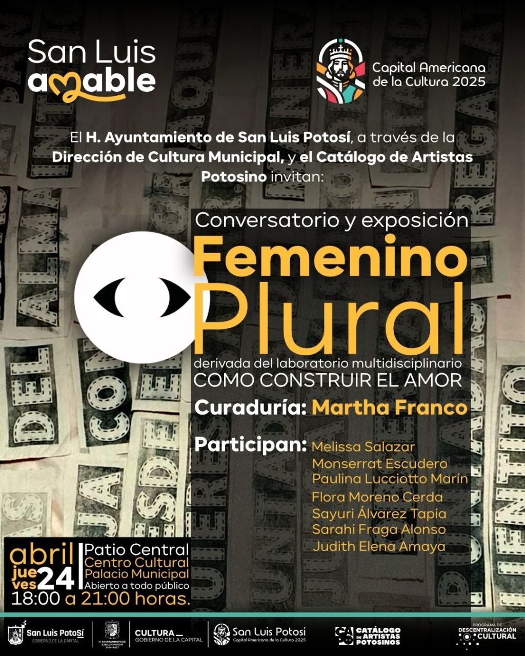 Gobierno Municipal invita al conversatorio y exposición Femenino&nbsp;Plural