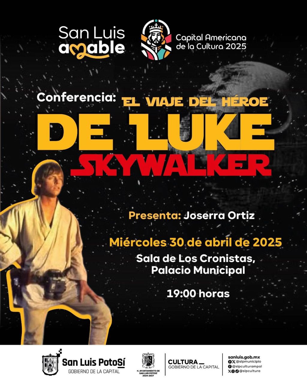Miércoles Literario presenta: “El viaje del héroe Luke&nbsp;Skywalker”
