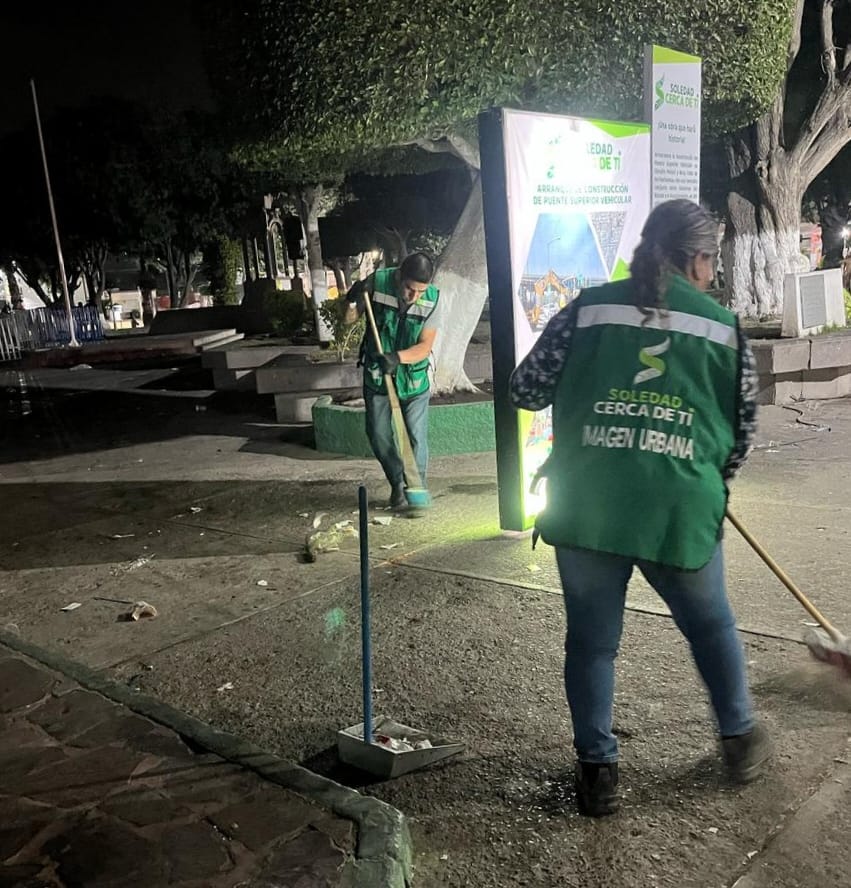 AYUNTAMIENTO DE SOLEDAD REALIZA LIMPIEZA INTEGRAL EN FENAE; SE RECOLECTAN HASTA CUATRO TONELADAS DE RESIDUOS&nbsp;DIARIOS