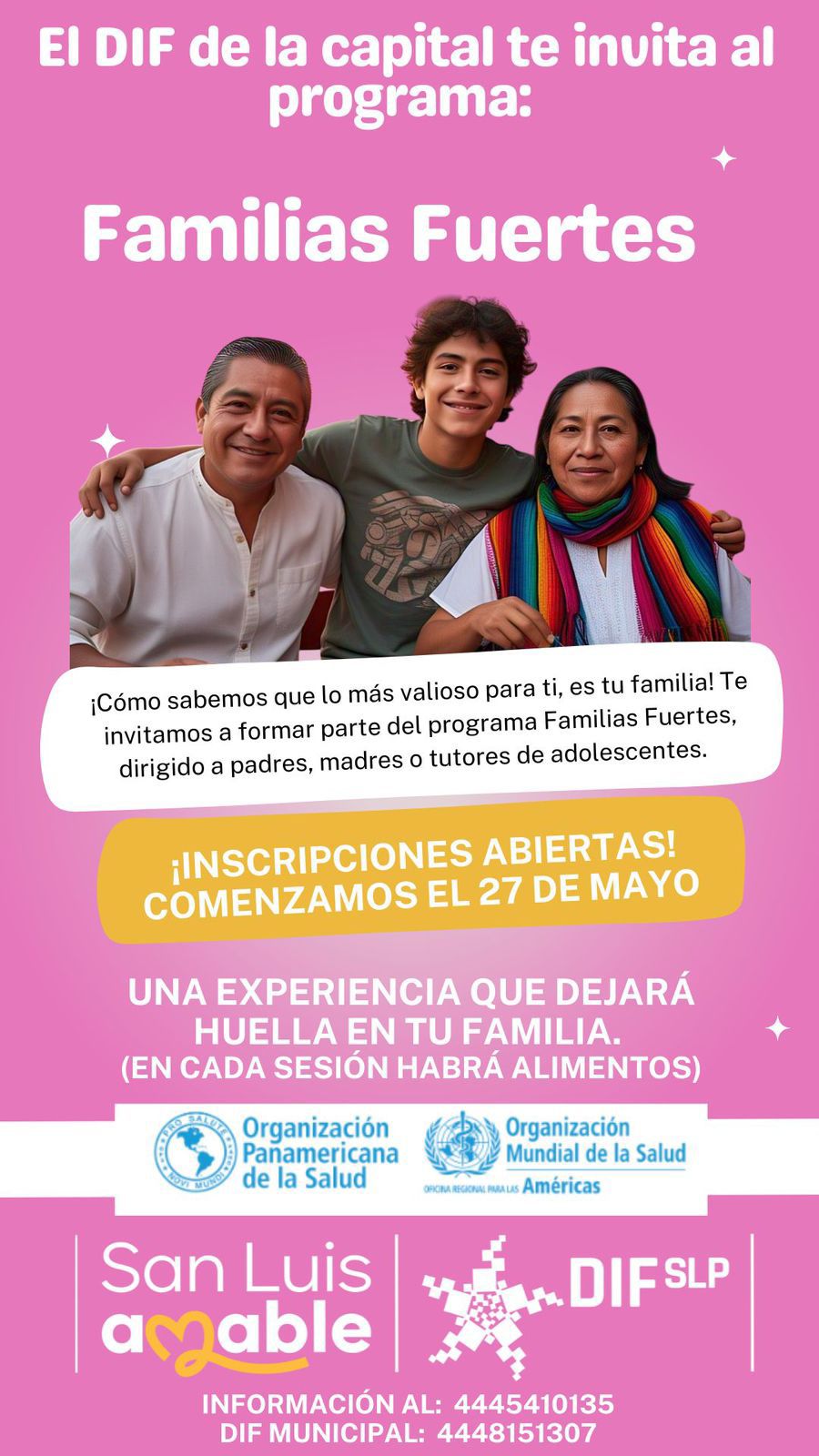 El DIF Municipal invita al taller “Familias Fuertes”, las inscripciones ya están&nbsp;abiertas“