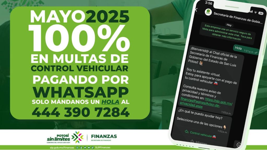 LAS Y LOS POTOSINOS APROVECHAN EL WHATSAPP PARA TRÁMITES&nbsp;VEHICULARES