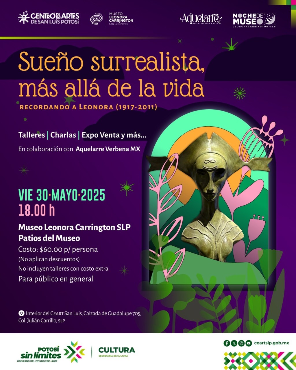 CON NOCHE DE MUSEO, RECORDARÁN A LEONORA&nbsp;CARRINGTON