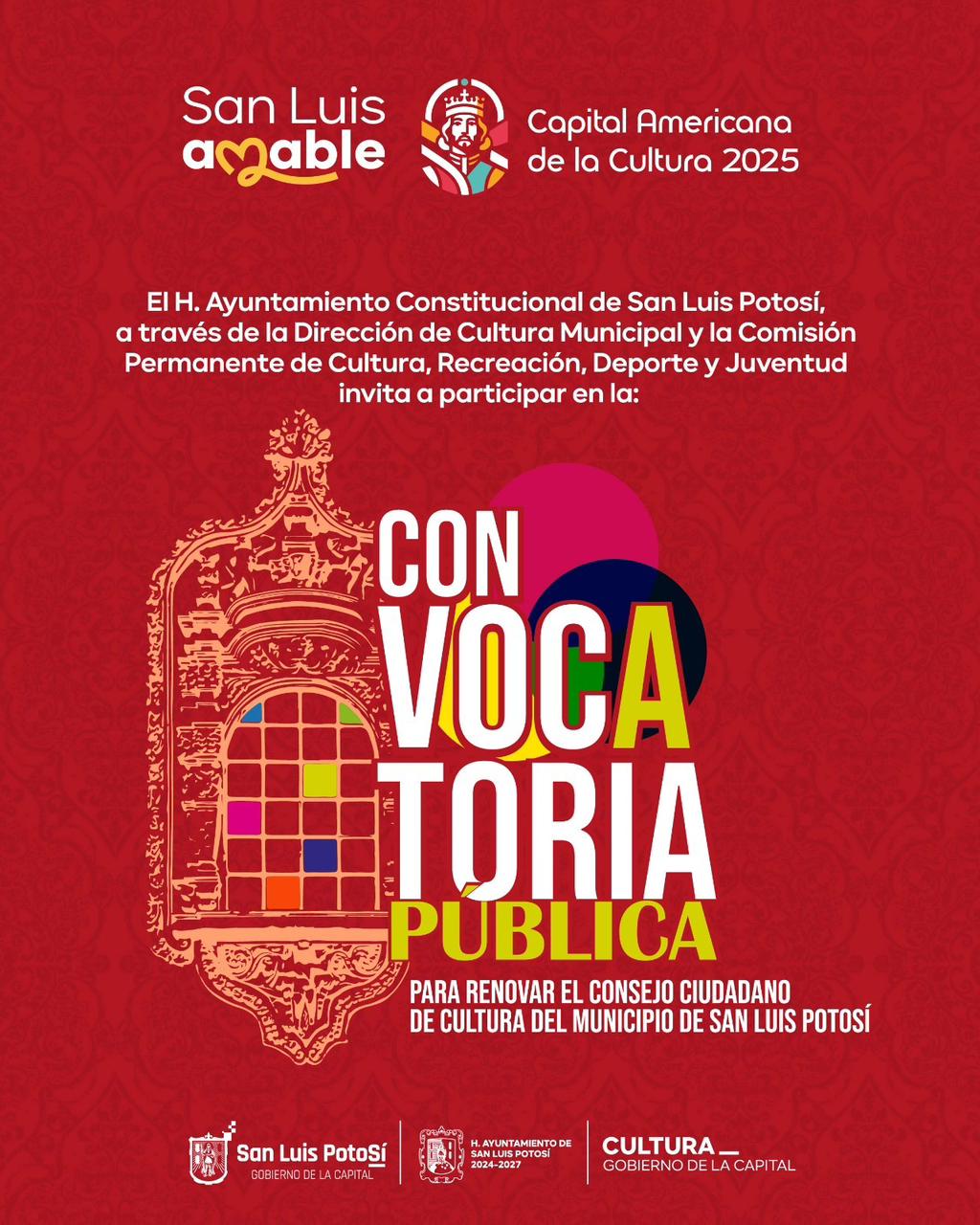 Gobierno de la Capital emite convocatoria para renovación del Consejo Ciudadano de&nbsp;Cultura
