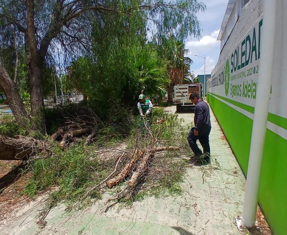 SERVICIOS MUNICIPALES DE SOLEDAD ATIENDE EMERGENCIAS POR LLUVIAS Y RETIRA MÁS DE 8 TONELADAS DE&nbsp;DESECHOS