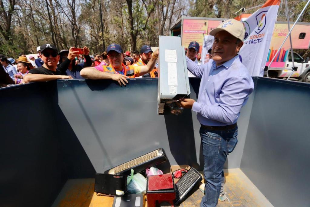 A disposición de las y los potosinos, el contenedor para desechos electrónicos en “Casa&nbsp;Colorada”
