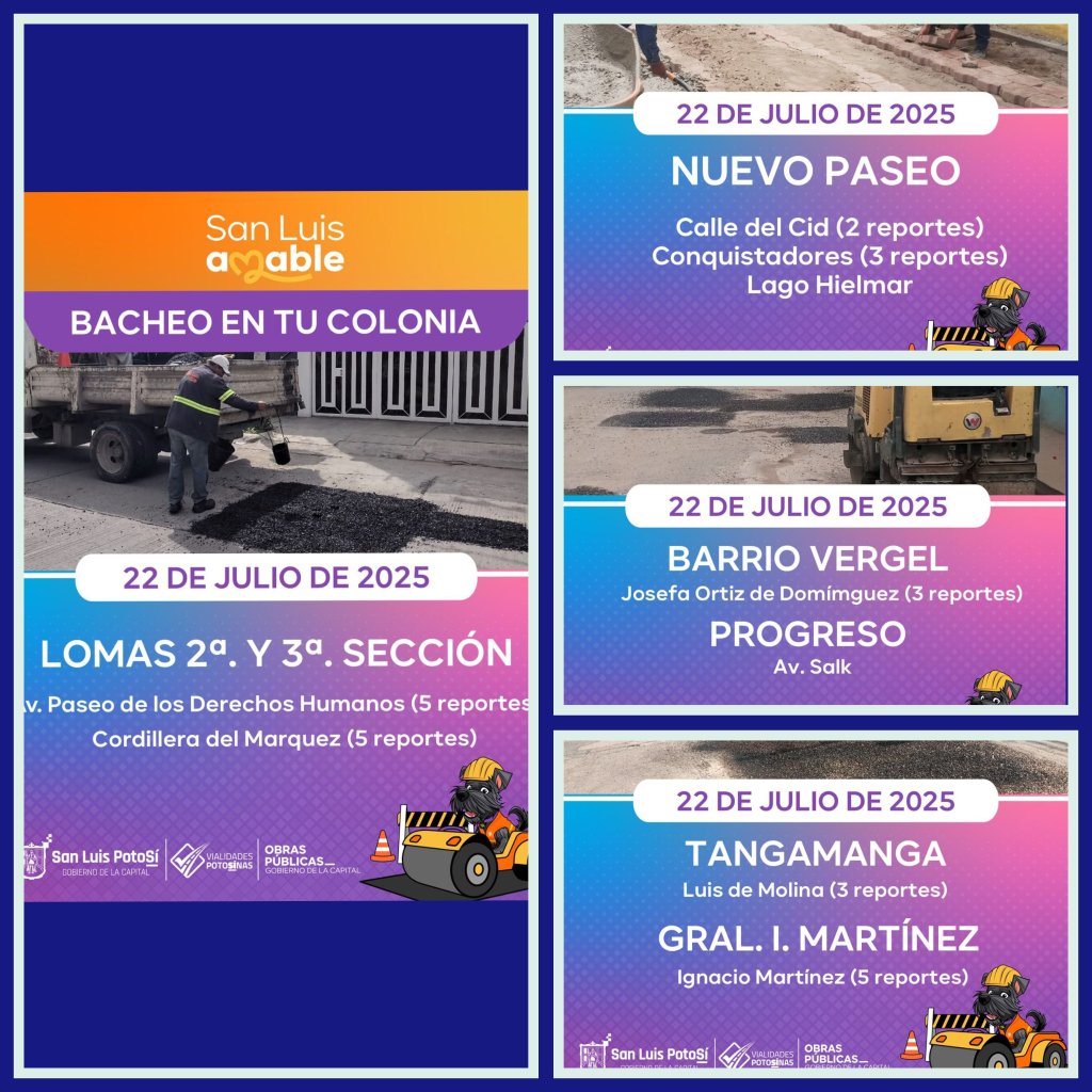 Gobierno de la Capital mantiene alta atención a reportes por baches en temporada de&nbsp;lluvias