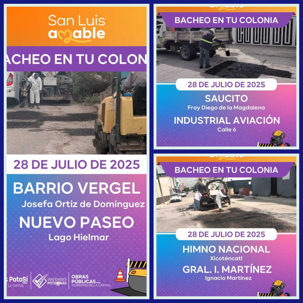 Gobierno Municipal continúa los trabajos de bacheo en diversas zonas de la&nbsp;ciudad