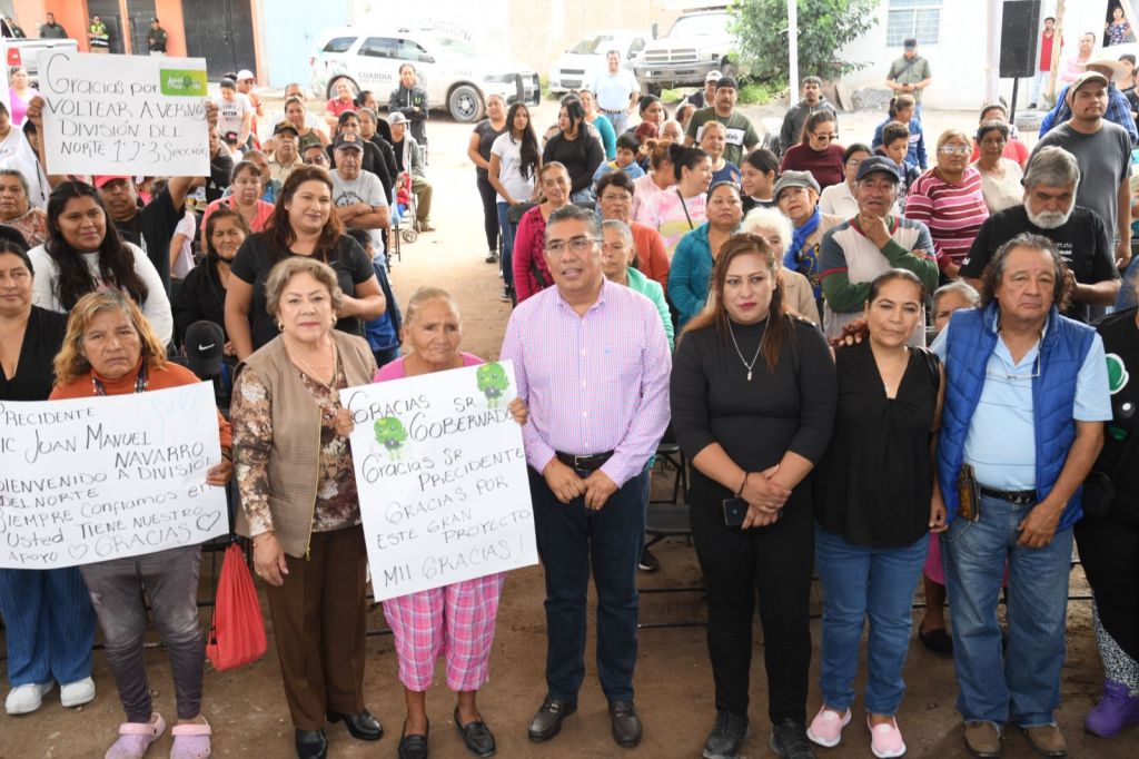 JUAN MANUEL NAVARRO, UN ALCALDE QUE NOS ESCUCHÓ: BENEFICIARIOS DE LA COLONIA DIVISIÓN DEL NORTE