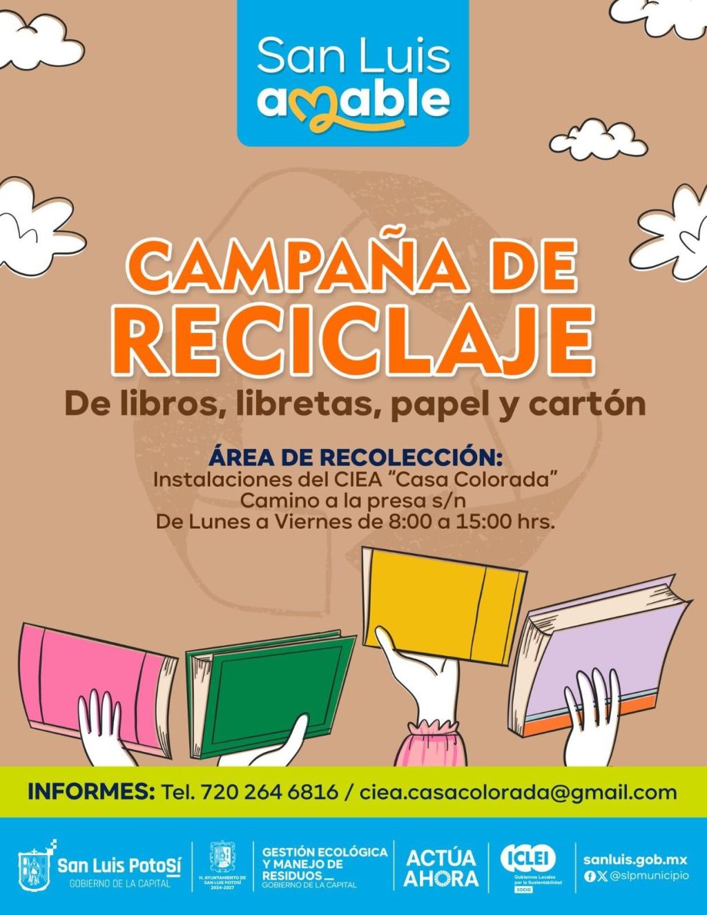 Casa Colorada” es centro de acopio de libros, libretas, papel y cartón en&nbsp;desuso