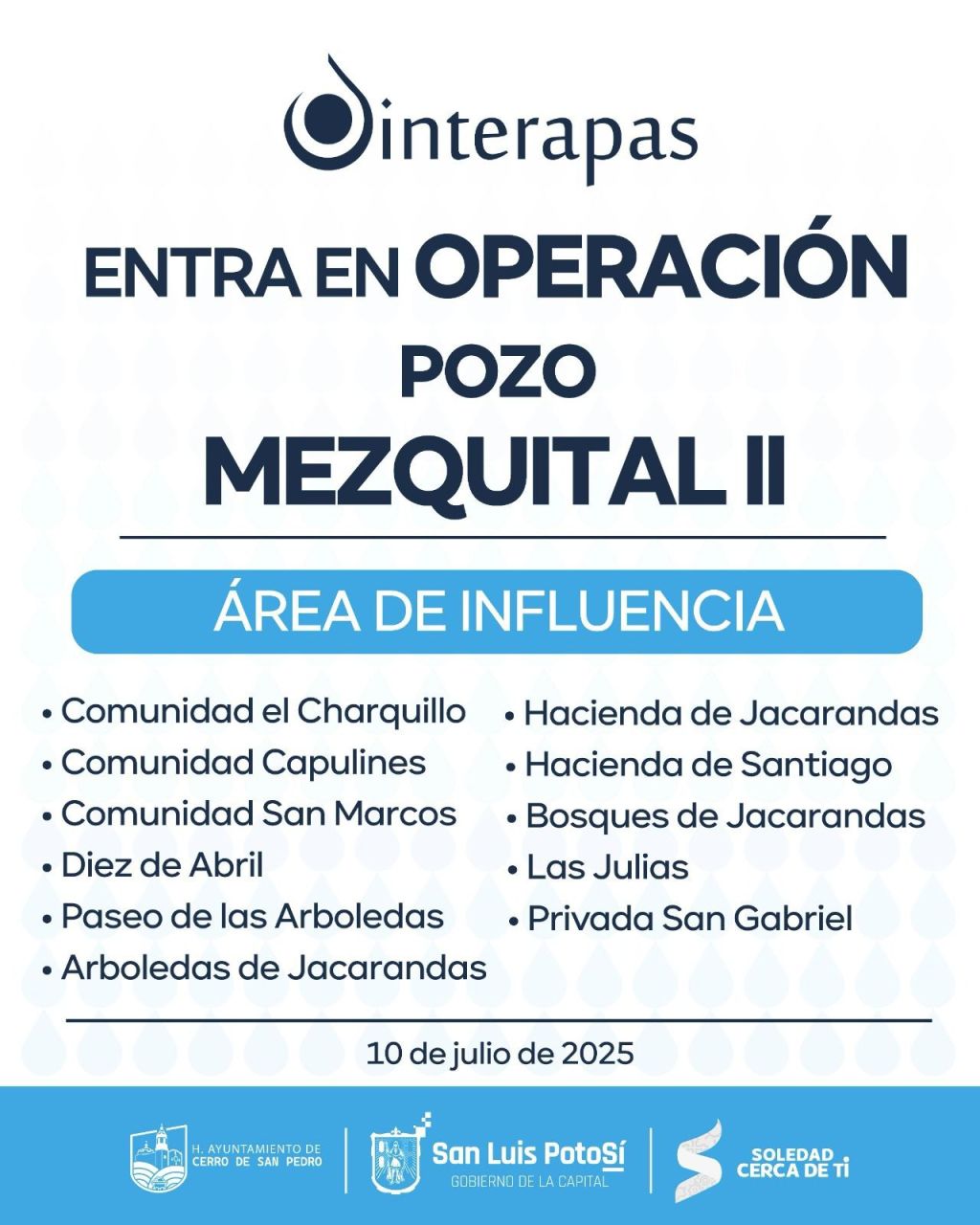 Entra en operación el pozo Mezquital&nbsp;II