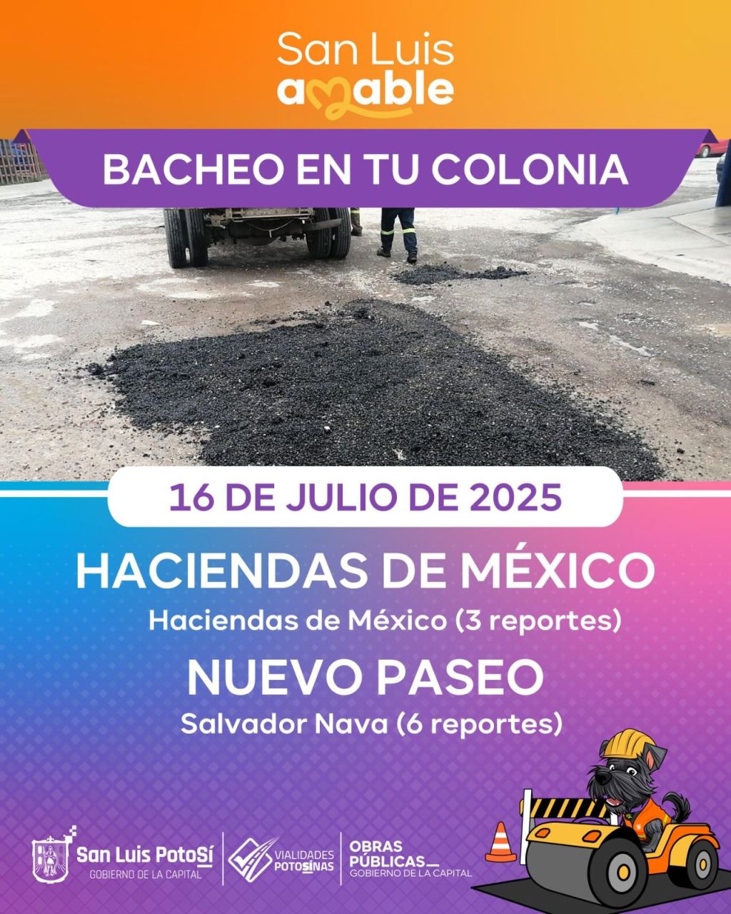 Más de una decena de calles reciben bacheo emergente por lluvias en distintos puntos de la&nbsp;ciudad