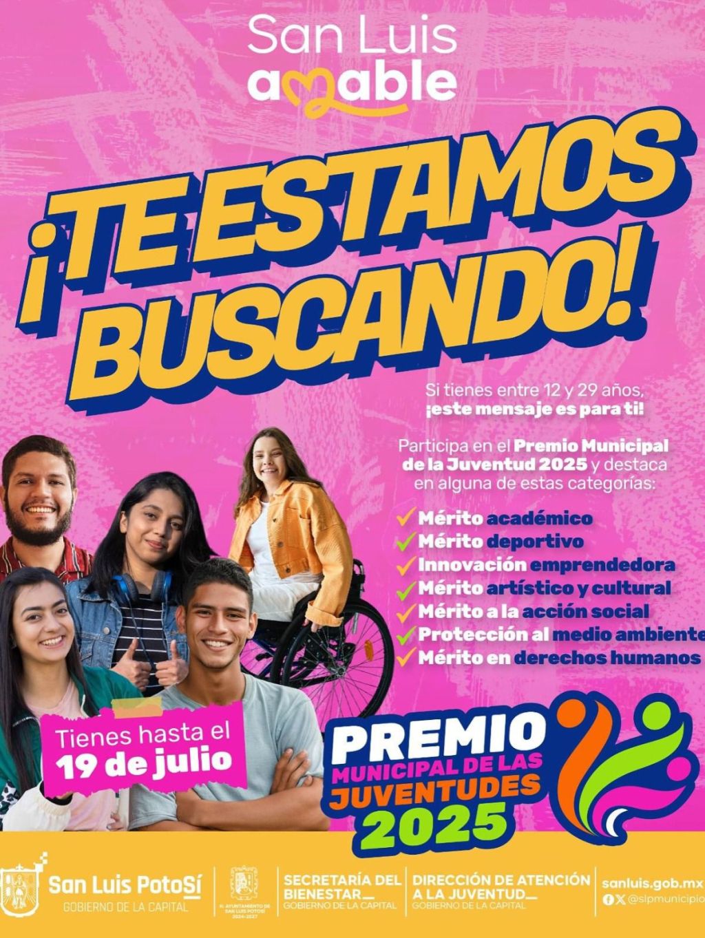 Premio Municipal de la Juventud 2025: Gobierno de la Capital reconoce a quienes construyen un San Luis&nbsp;Amable