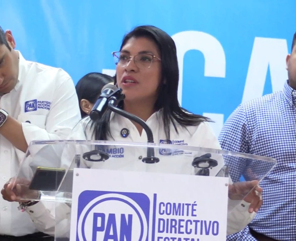 PRESIDENTA DEL PAN VERONICA RODRÍGUEZ ASEGURA QUE EL PARTIDO NO ESTA SECUESTRADO.MENCIONÓ QUE EL PARTIDO SE MANTIENE FIRME Y FUERTE PARA EL&nbsp;2027.