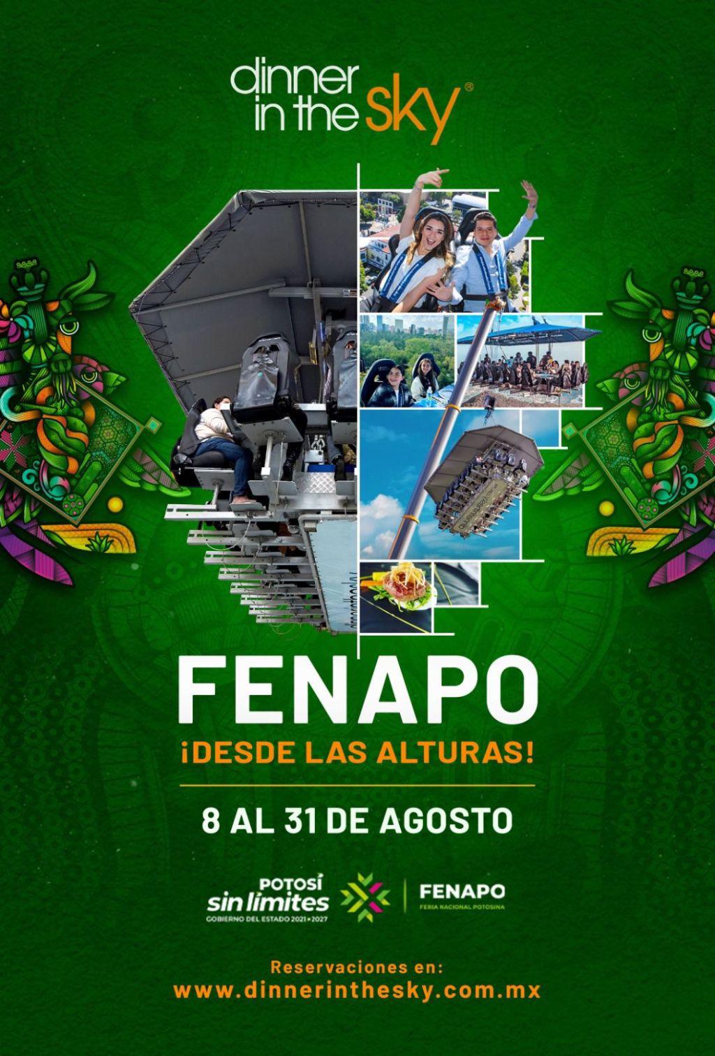 YA DISPONIBLES RESERVACIONES PARA DINNER IN THE&nbsp;SKY