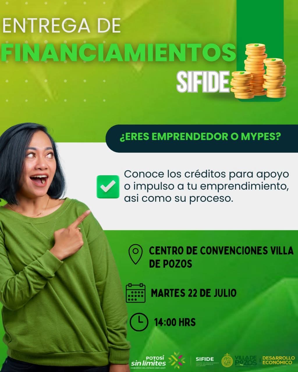 VILLA DE POZOS OTORGARÁ FINANCIAMIENTOS A&nbsp;EMPRENDEDORES