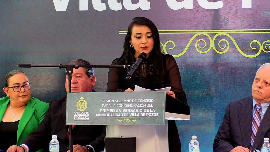 PRIMER ANIVERSARIO DE VILLA DE POZOS FUE UN AÑO DE RETOS Y LOGROS EN SEGURIDAD Y URBANIZACION TERESA RIVERA PRESIDENTA&nbsp;CONSEJAL