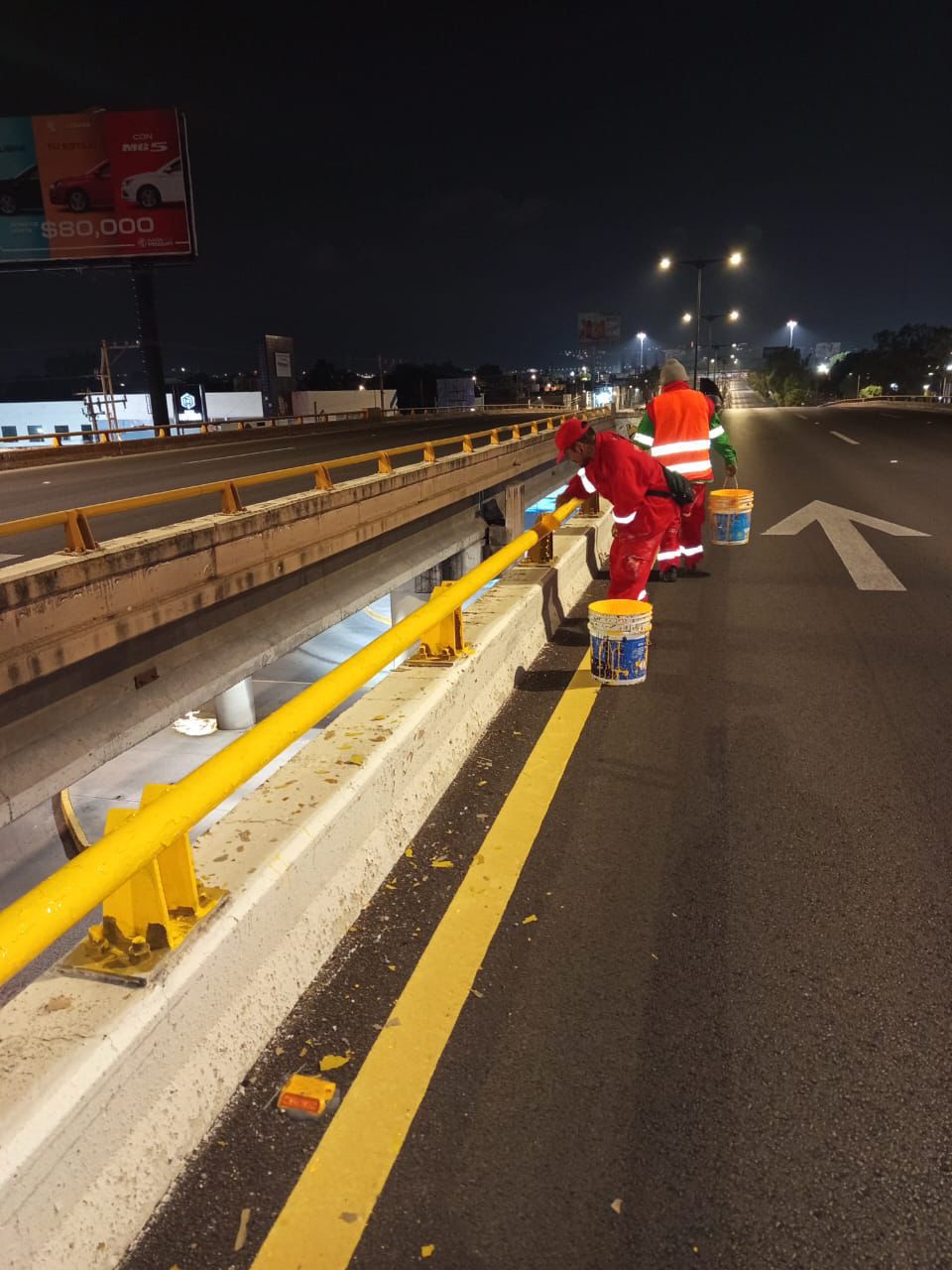 Para brindar mayor seguridad, el Gobierno de la Capital continúa con trabajos de mantenimiento en la Salvador&nbsp;Nava