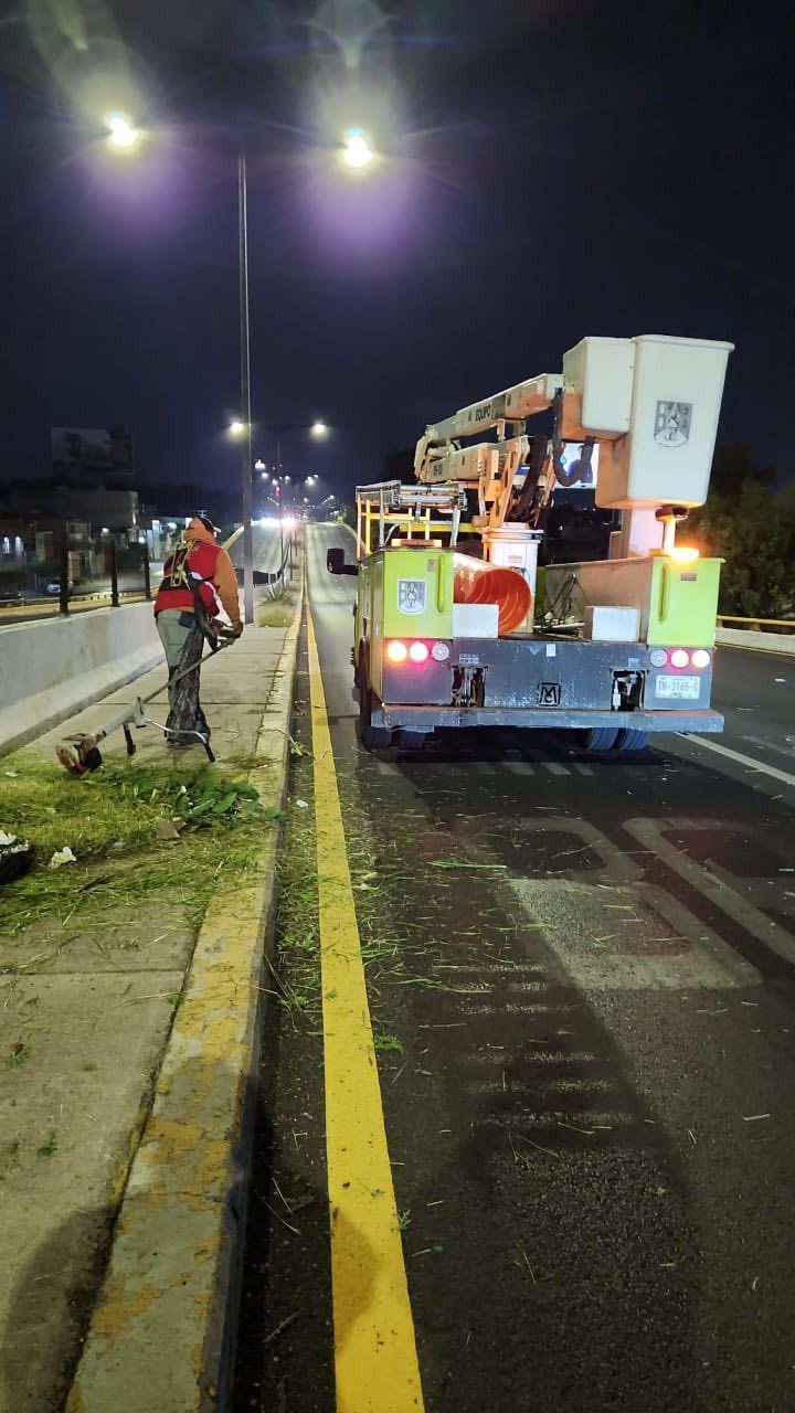 Continúa el Gobierno de la Capital las acciones de limpieza y alumbrado en la Salvador&nbsp;Nava