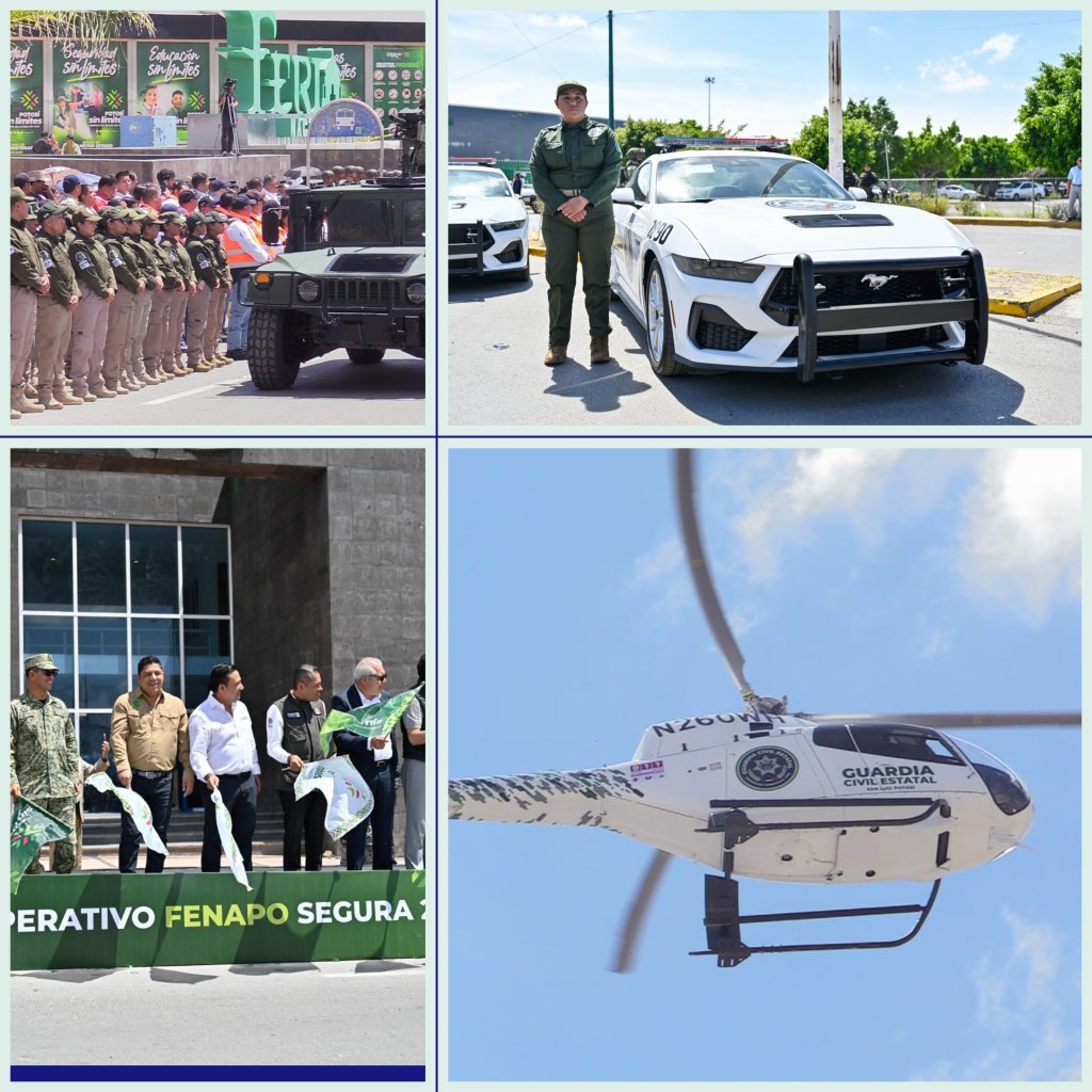 EL GOBERNADOR RICARSO GALLARDO INICIO ARRANQUE DEL OPERATIVO FENAPO 2025 Y ENTREGÓ EQUIPAMIENTO Y UN NUEVO HELICÓPTERO A LA GUARDIA CIVIL&nbsp;ESTATAL.