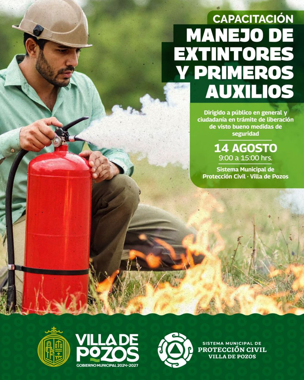 VILLA DE POZOS IMPULSA FORMACIÓN CIUDADANA EN RESPUESTA A&nbsp;EMERGENCIAS