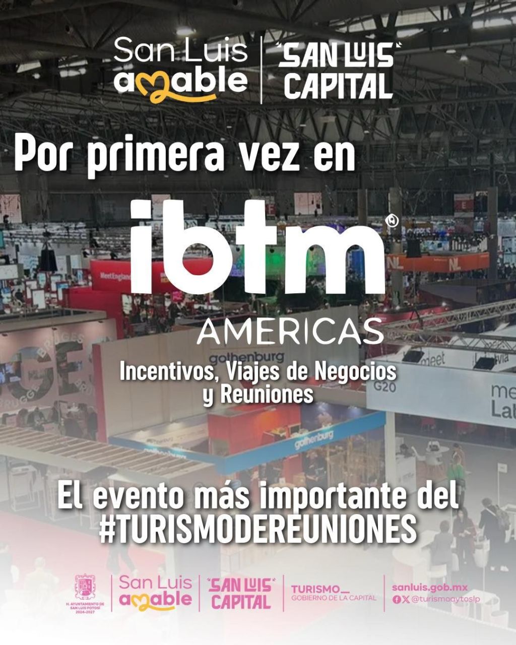 Por primera vez, San Luis Capital participará en la IBTM Americas&nbsp;2025