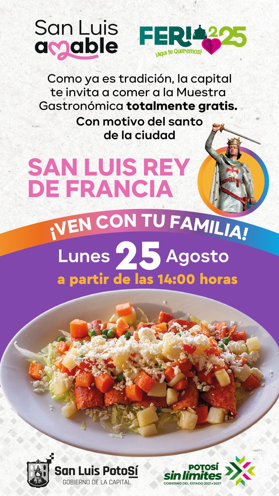 Gobierno de la Capital invita de manera gratuita a la Muestra Gastronómica de la Fenapo 2025, este 25 de&nbsp;agosto