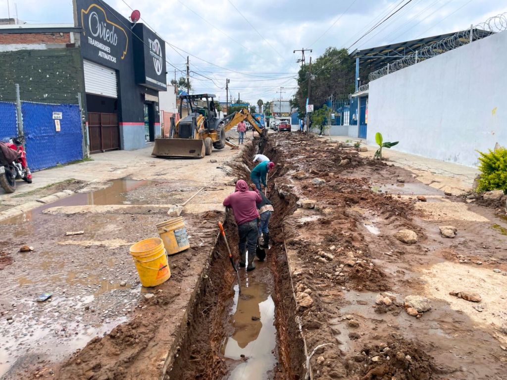 Interapas arranca sustitución de drenaje en Prados San&nbsp;Vicente