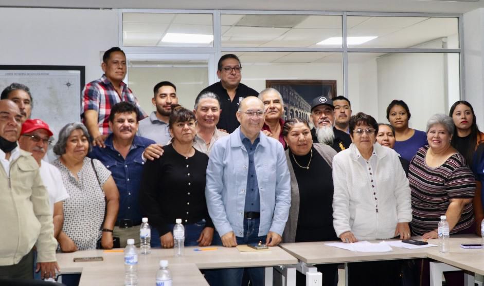 Acuerda Alcalde, Enrique Galindo con tianguistas modernización y profesionalización de los mercados sobre&nbsp;ruedas