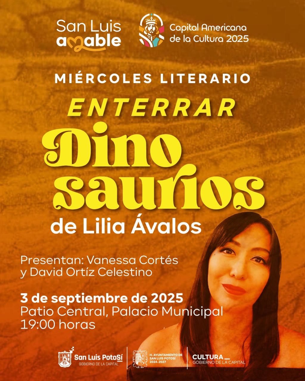 Gobierno de la Capital presenta “Enterrar dinosaurios” de Lilia Ávalos en el Miércoles&nbsp;Literario