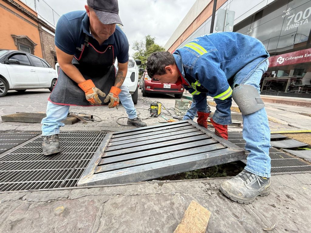 Gobierno de la Capital Rehabilita infraestructura pluvial en el Centro Histórico de&nbsp;SLP