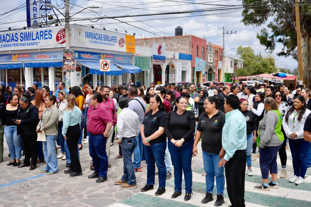 PARTICIPA VILLA DE POZOS EN SEGUNDO SIMULACRO NACIONAL 2025
