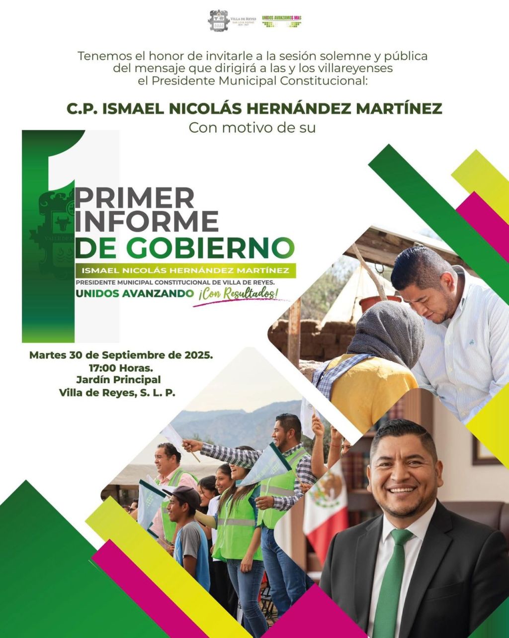 ISMAEL HERNÁNDEZ INVITA A SU PRIMER INFORME DE GOBIERNO EN VILLA DE&nbsp;REYES