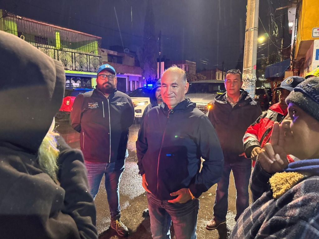 Alcalde Enrique Galindo Ceballos realiza inspección nocturna por lluvias en la&nbsp;Capital