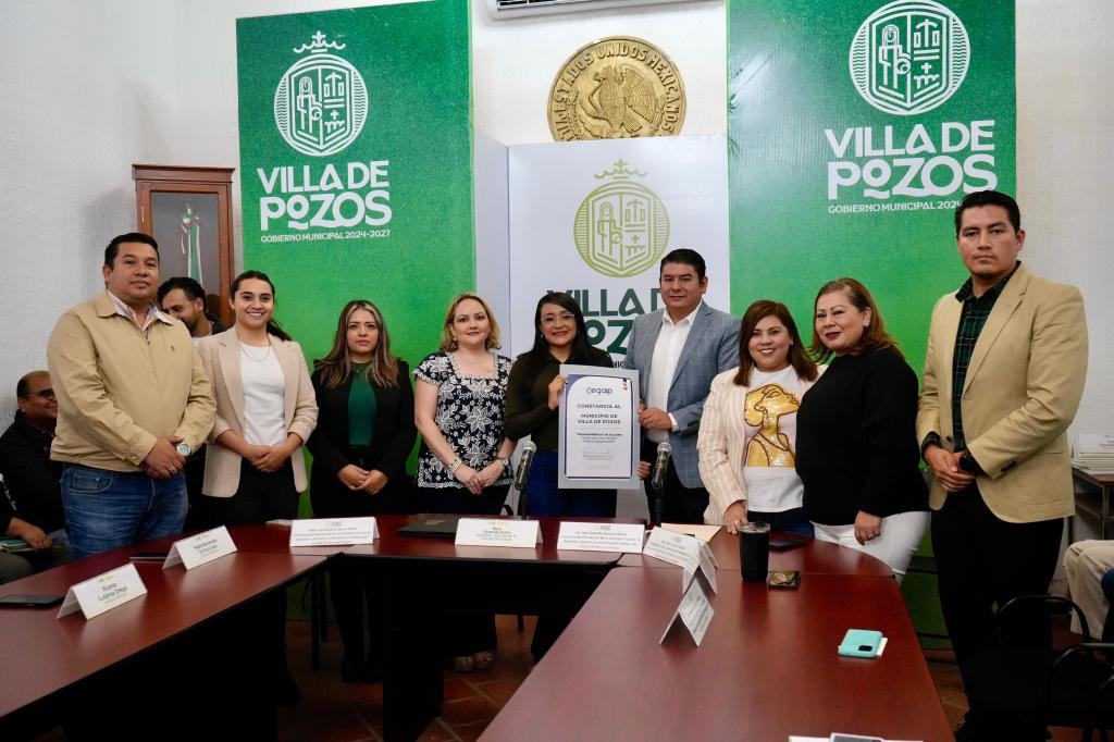 CEGAIP COLOCA A VILLA DE POZOS COMO REFERENTE EN TRANSPARENCIA A NIVEL ESTATAL