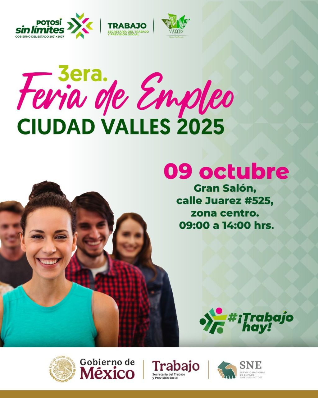 GOBIERNO ESTATAL REALIZARÁ FERIA DE EMPLEO EN CIUDAD&nbsp;VALLES