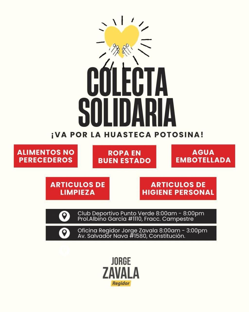 Regidor Jorge Zavala López respalda las acciones del Alcalde Enrique Galindo en apoyo a comunidades de la Huasteca&nbsp;potosina