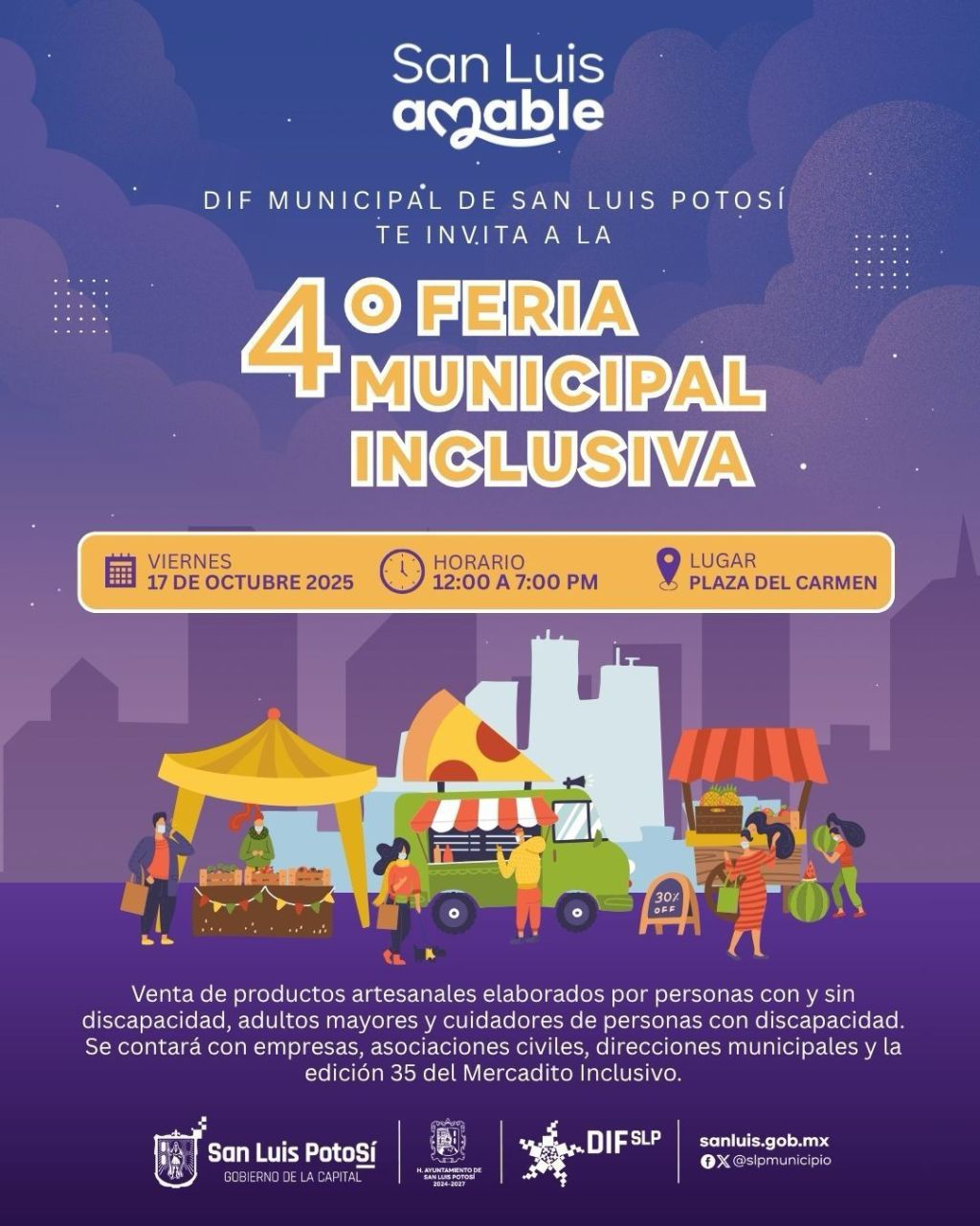 El DIF Municipal invita a la 4ª Feria Municipal Inclusiva: un espacio para todas y&nbsp;todos