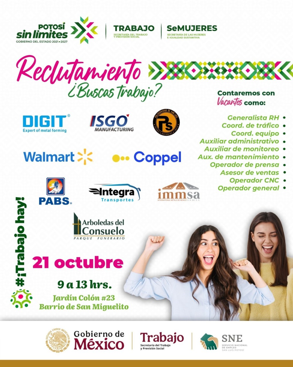 ESTADO IMPULSA OPORTUNIDADES SIN LÍMITES PARA LAS&nbsp;POTOSINAS