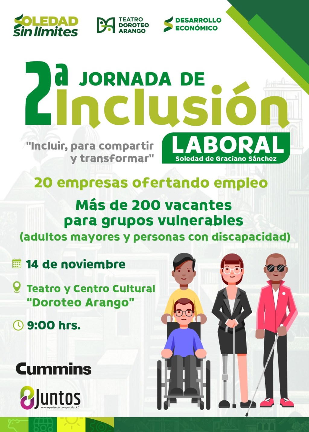 CON MÁS DE 200 VACANTES, MUNICIPIO DE SOLEDAD GESTIONA EMPLEO PARA PERSONAS CON DISCAPACIDAD