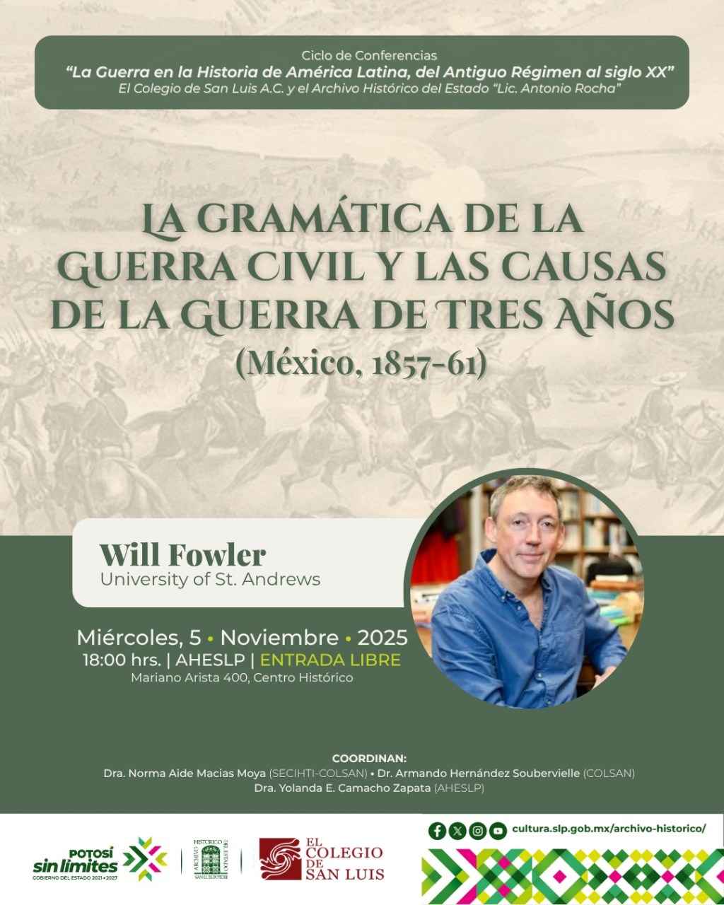 ESTADO IMPULSA CICLO DE CONFERENCIAS&nbsp;HISTÓRICAS