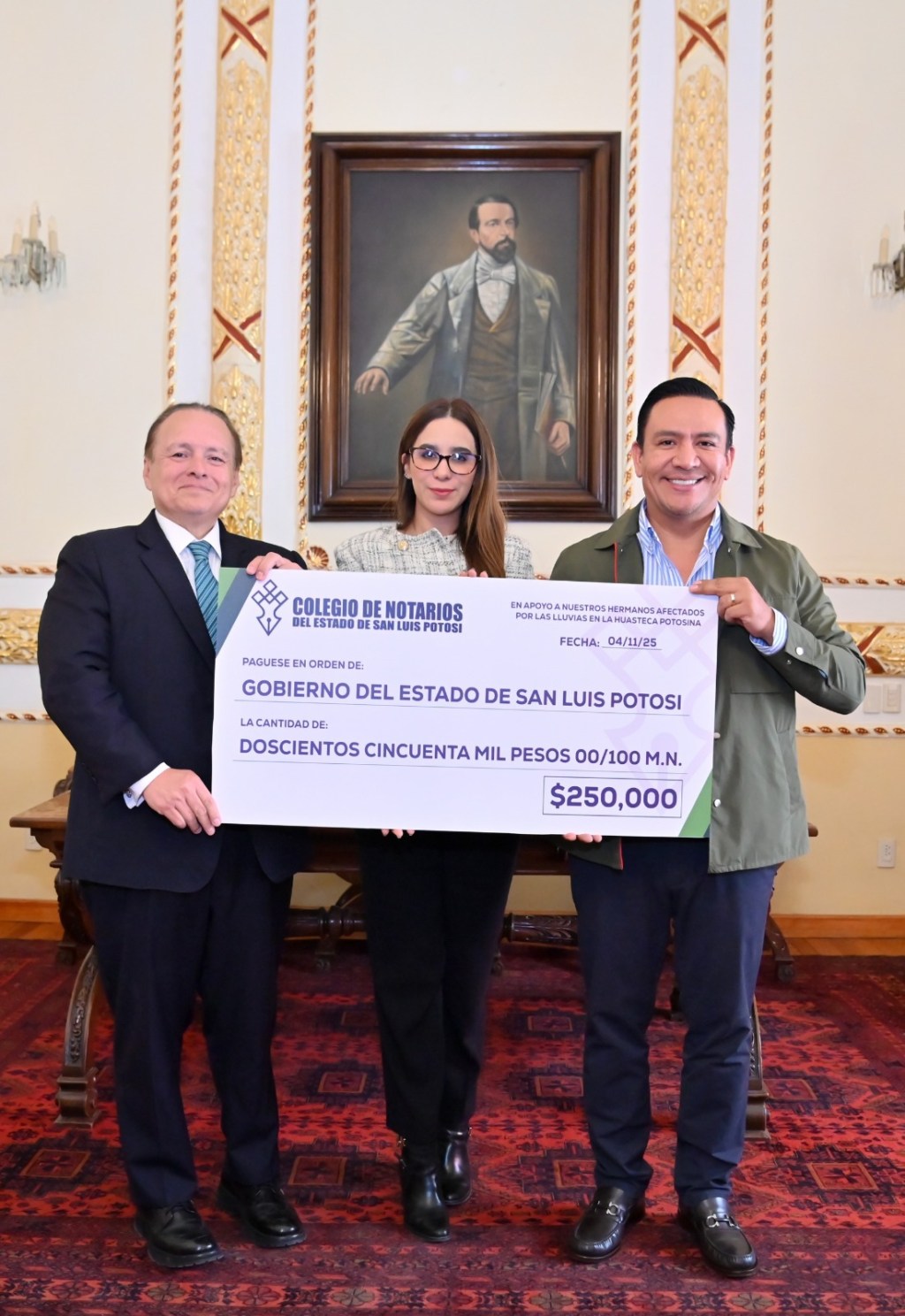 NOTARIOS POTOSINOS SE SOLIDARIZAN CON FAMILIAS DE LA&nbsp;HUASTECA