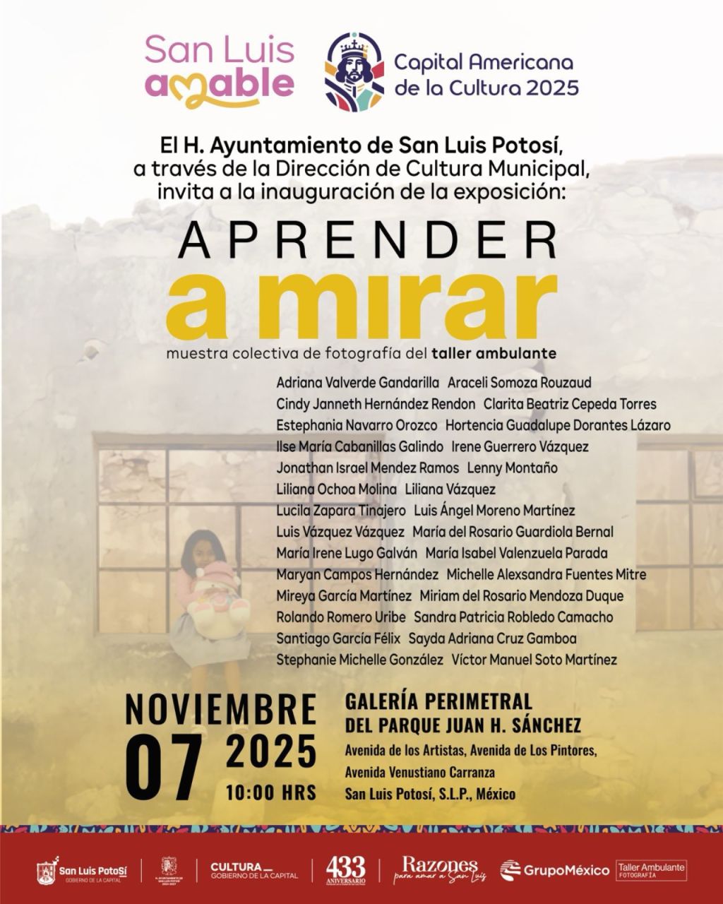 “Aprender a mirar”, muestra fotográfica de alumnos del Taller&nbsp;Ambulante