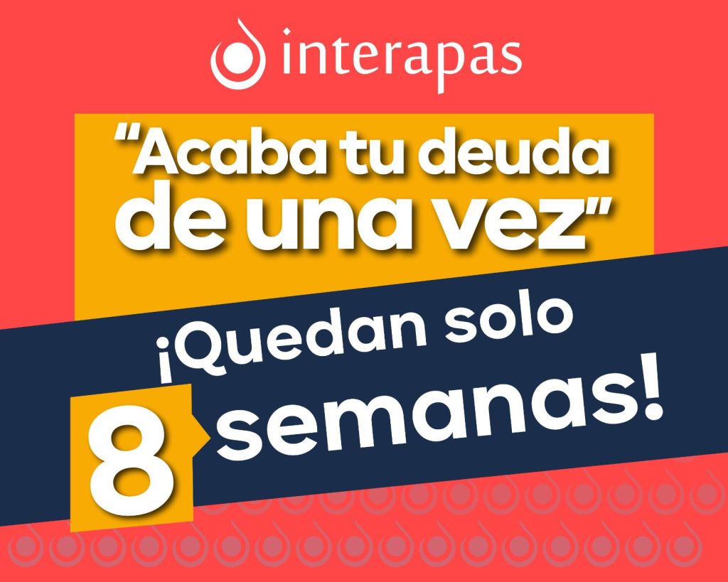 ¡Aprovecha! Quedan solo ocho semanas para los descuentos de&nbsp;INTERAPAS