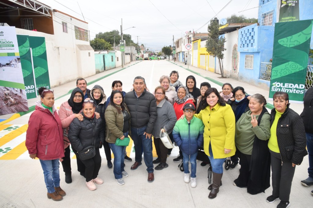EN 40 DÍAS, AYUNTAMIENTO DE SOLEDAD ENTREGA PAVIMENTACIÓN DE CALLE LINO&nbsp;GÓMEZ