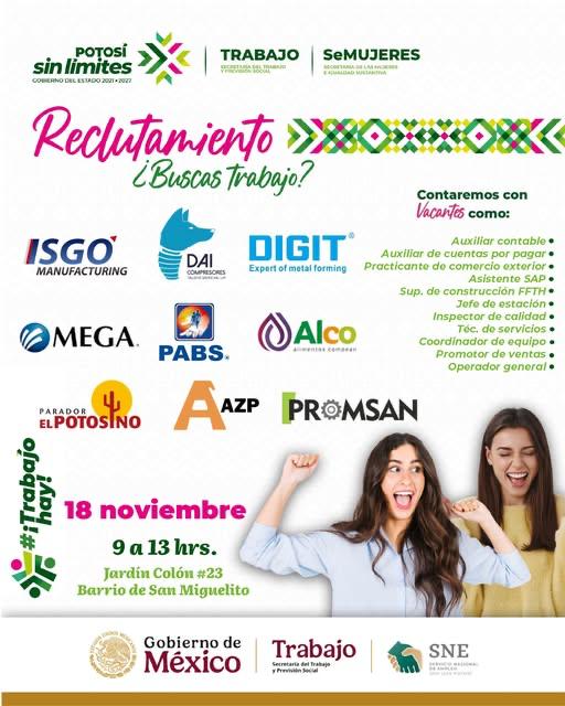 SAN LUIS POTOSÍ IMPULSA OPORTUNIDADES LABORALES SIN LÍMITES PARA LAS&nbsp;MUJERES