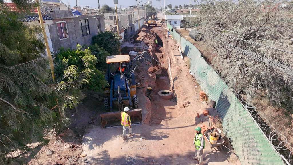 VISIBLE AVANCE DE COLECTOR PLUVIAL EN PRIVADAS DE LA HACIENDA: AYTO DE&nbsp;SOLEDAD